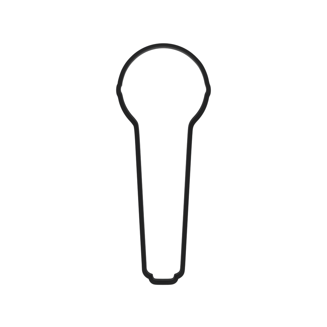 Microphone Cookie Cutter with Easy Push Design — photo 6