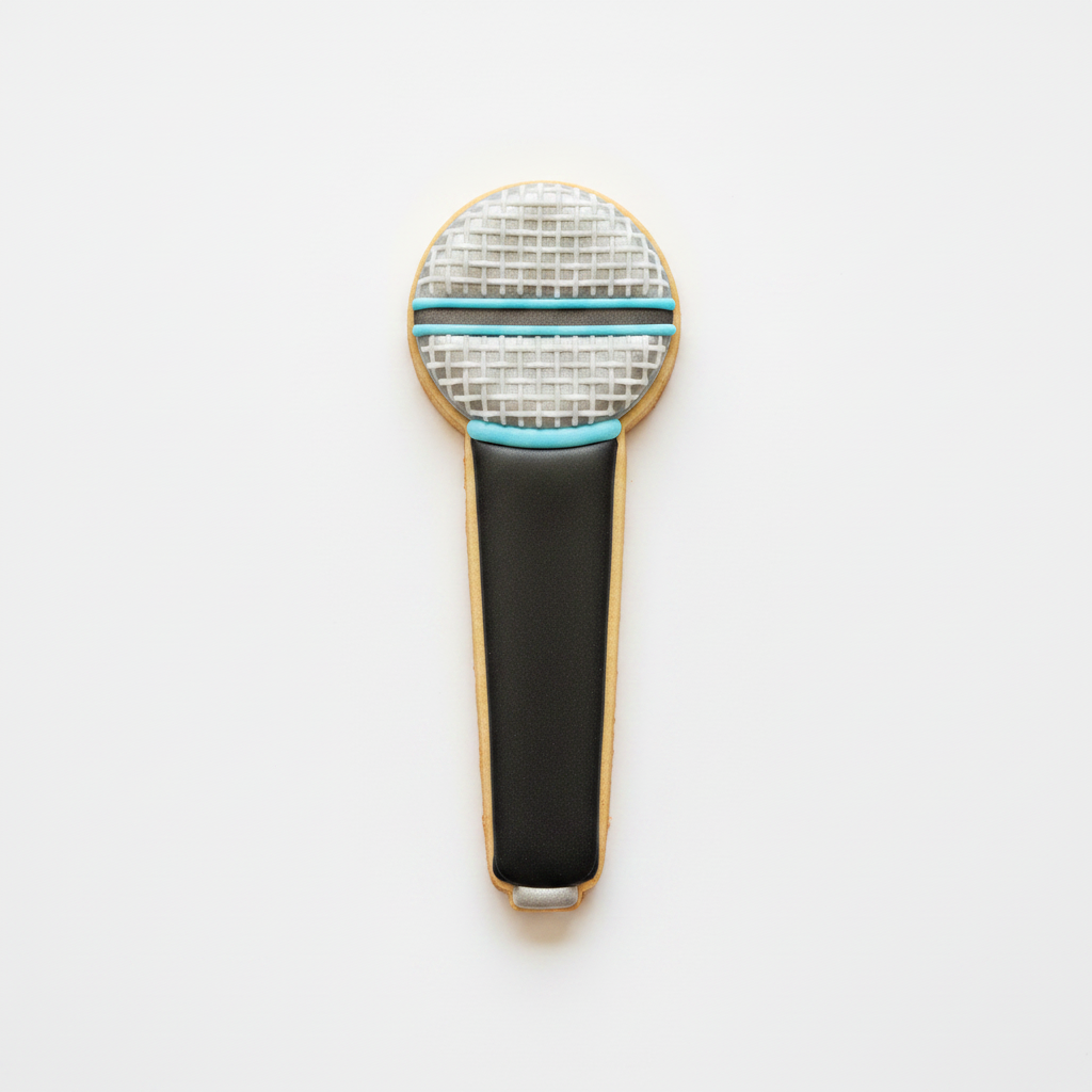 Microphone Cookie Cutter with Easy Push Design — photo 2