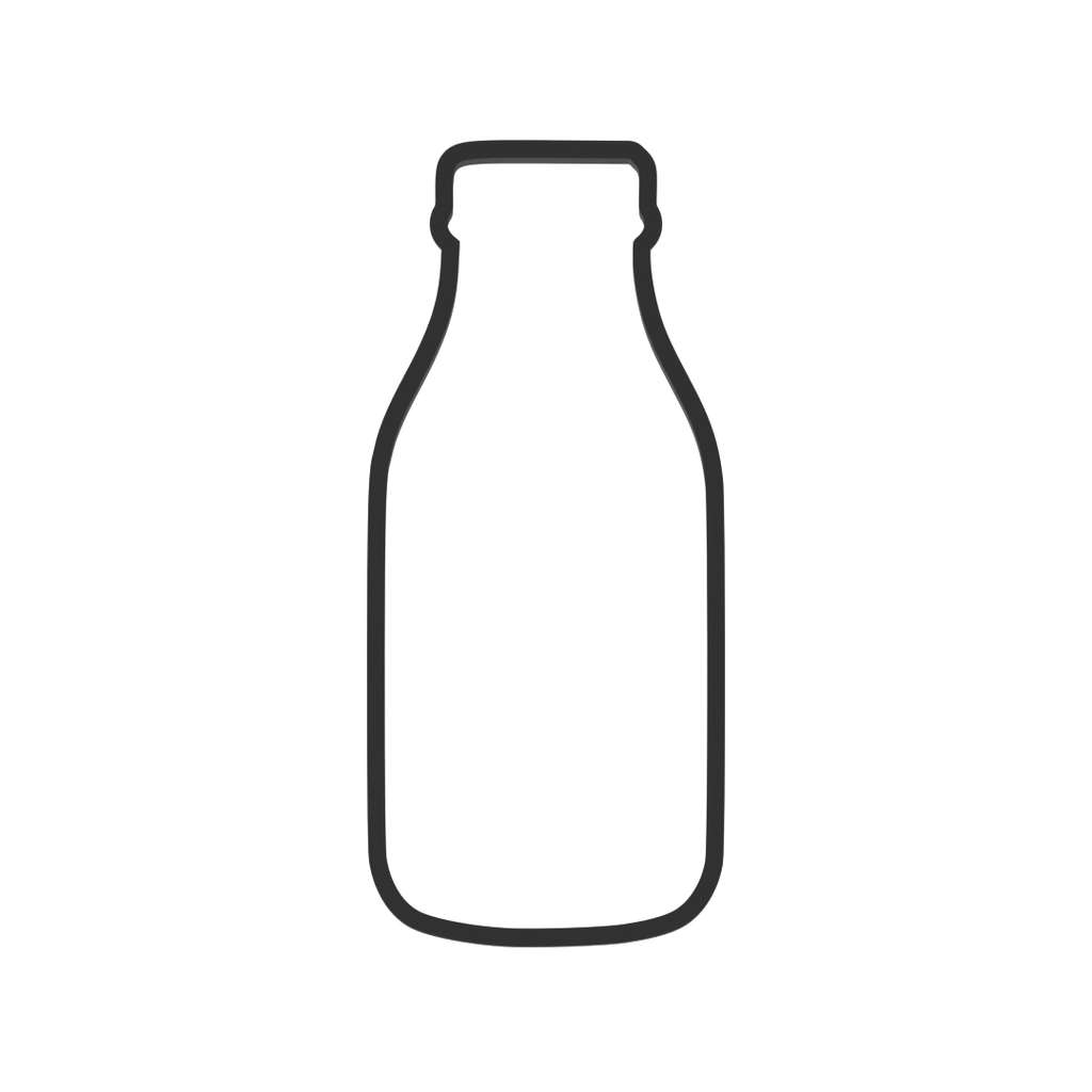 Milk Bottle Cookie Cutter with Easy Push Design — photo 3