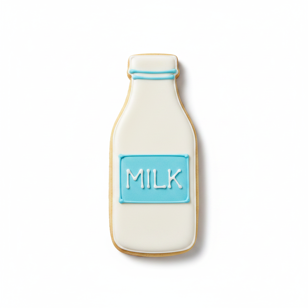 Milk Bottle Cookie Cutter with Easy Push Design — photo 2