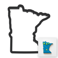 Minnesota State Cookie Cutter with Easy Push Design — main photo