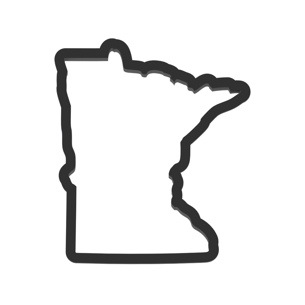 Minnesota State Cookie Cutter with Easy Push Design — photo 3