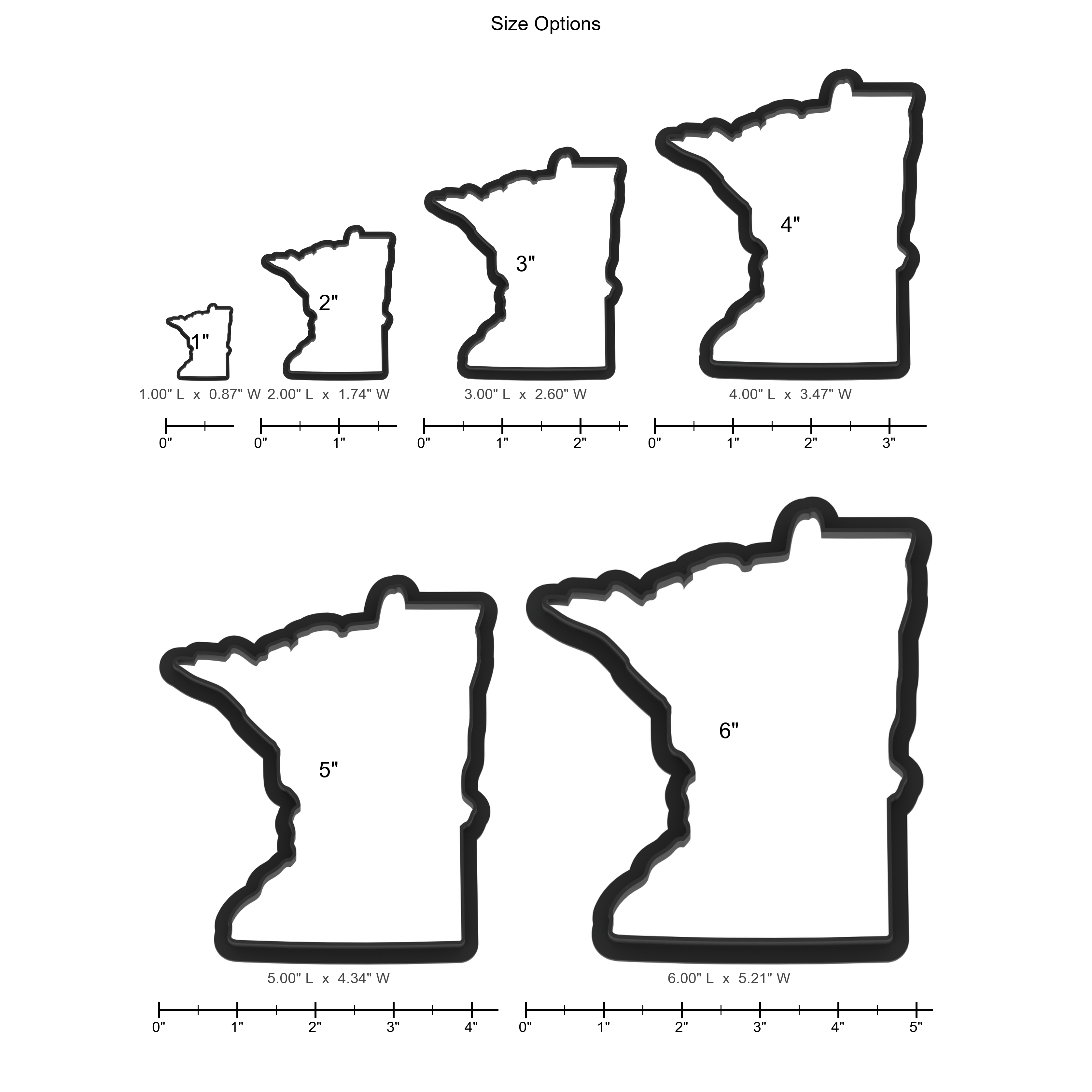 Minnesota State Cookie Cutter with Easy Push Design — photo 5