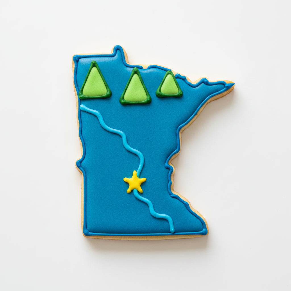 Minnesota State Cookie Cutter with Easy Push Design — photo 2