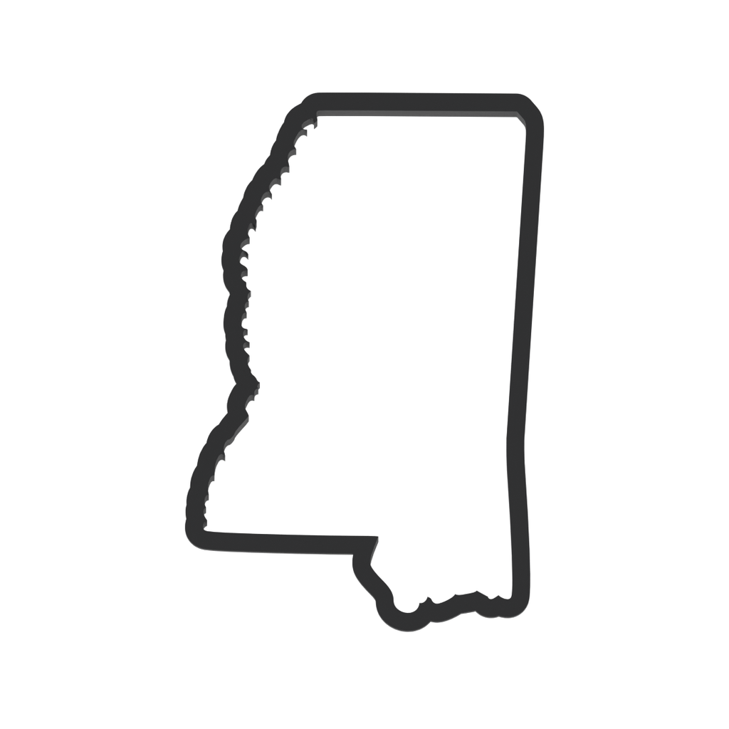 Mississippi State Cookie Cutter with Easy Push Design — photo 3
