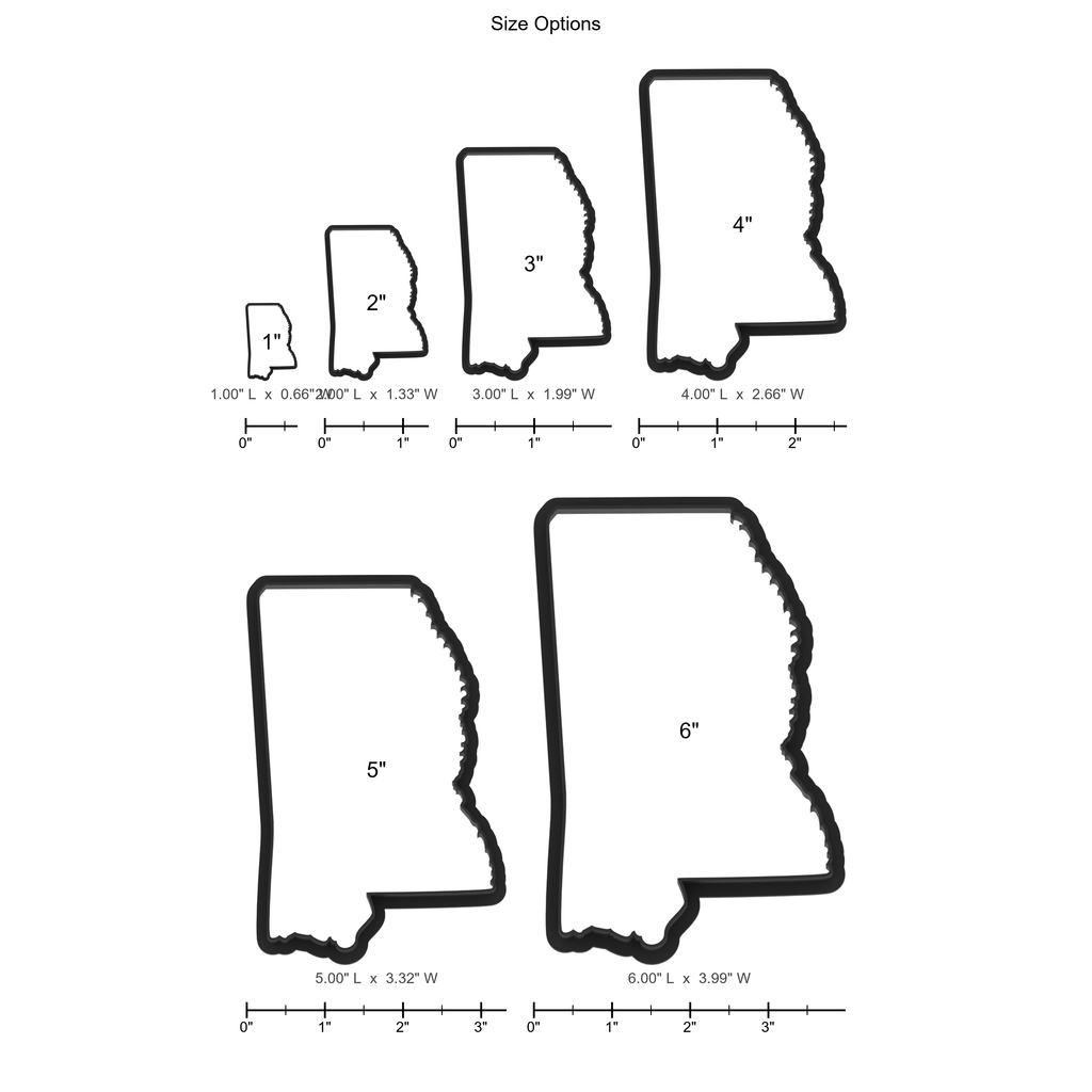 Mississippi State Cookie Cutter with Easy Push Design — photo 5