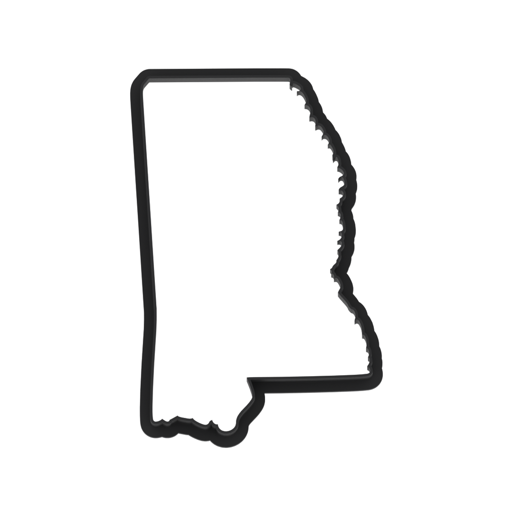 Mississippi State Cookie Cutter with Easy Push Design — photo 6