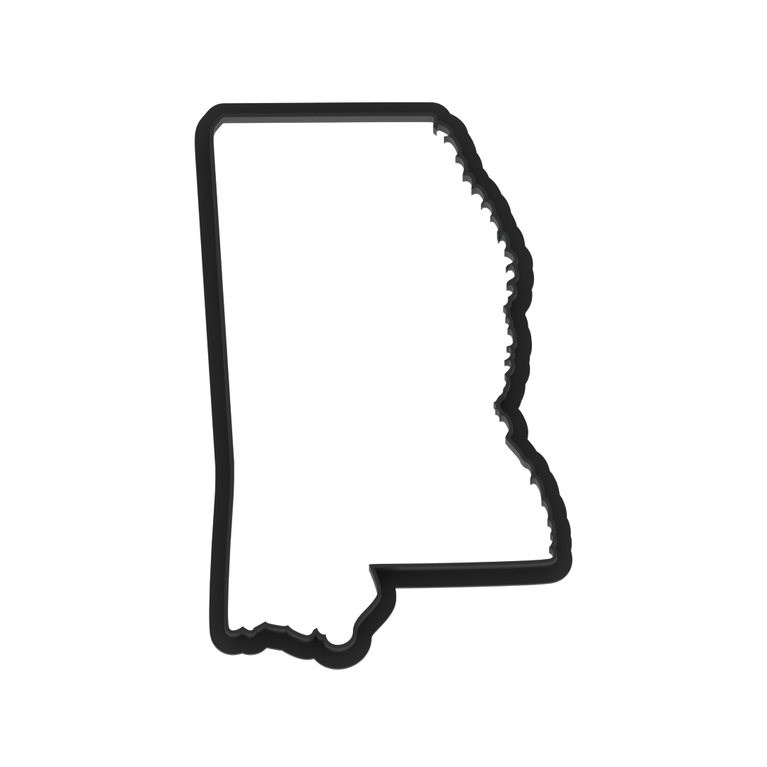 Mississippi State Cookie Cutter with Easy Push Design — photo 6