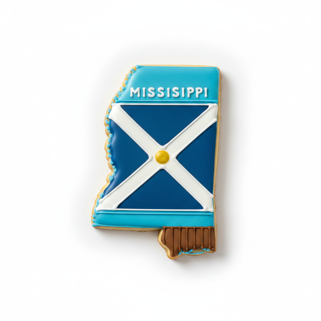 Mississippi State Cookie Cutter with Easy Push Design — photo 2