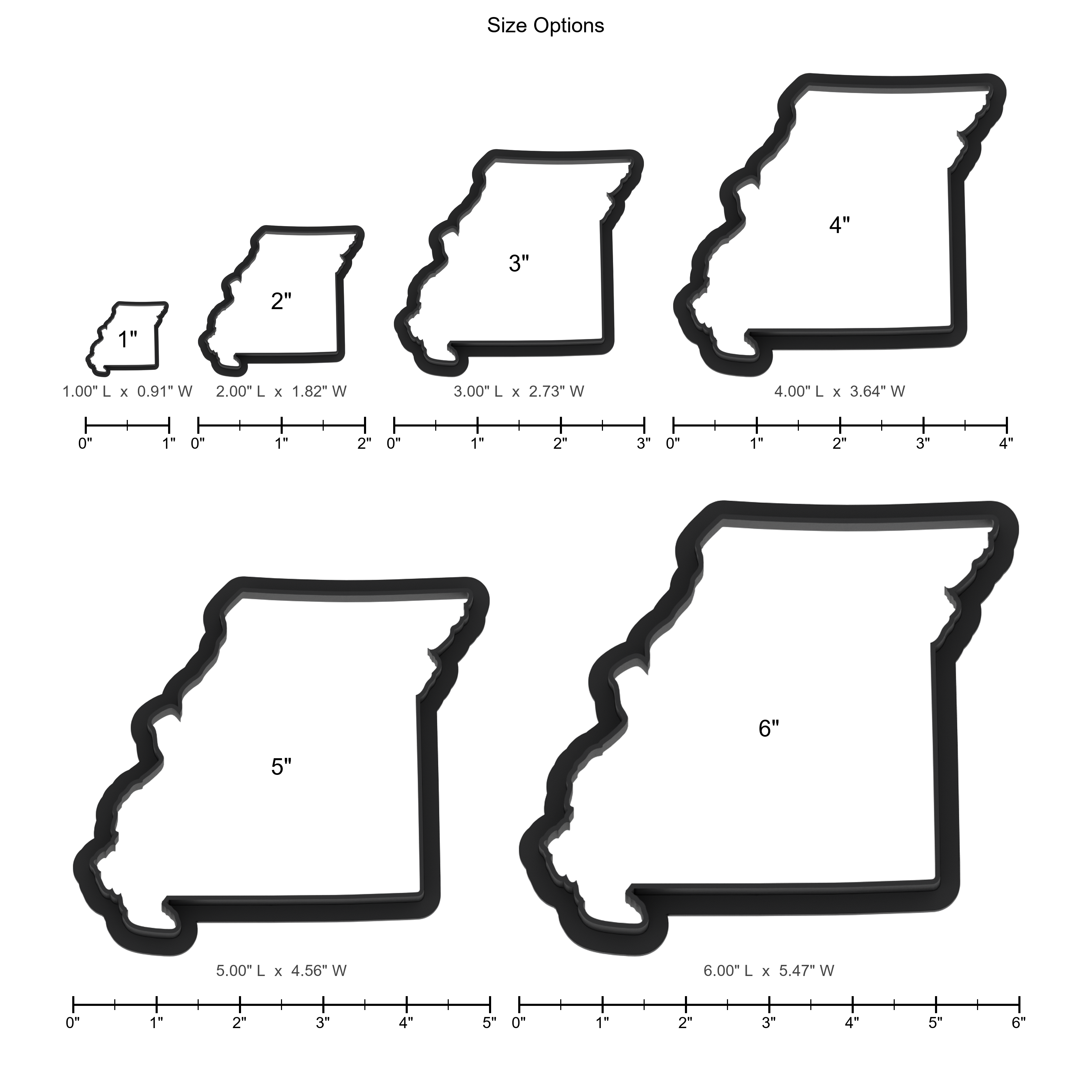 Missouri State Cookie Cutter with Easy Push Design — photo 5