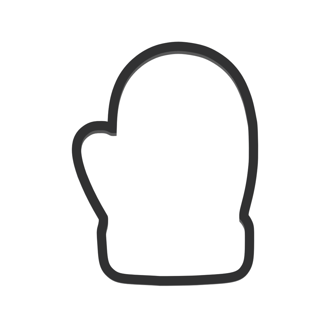 Mitten Cookie Cutter with Easy Push Design — photo 3