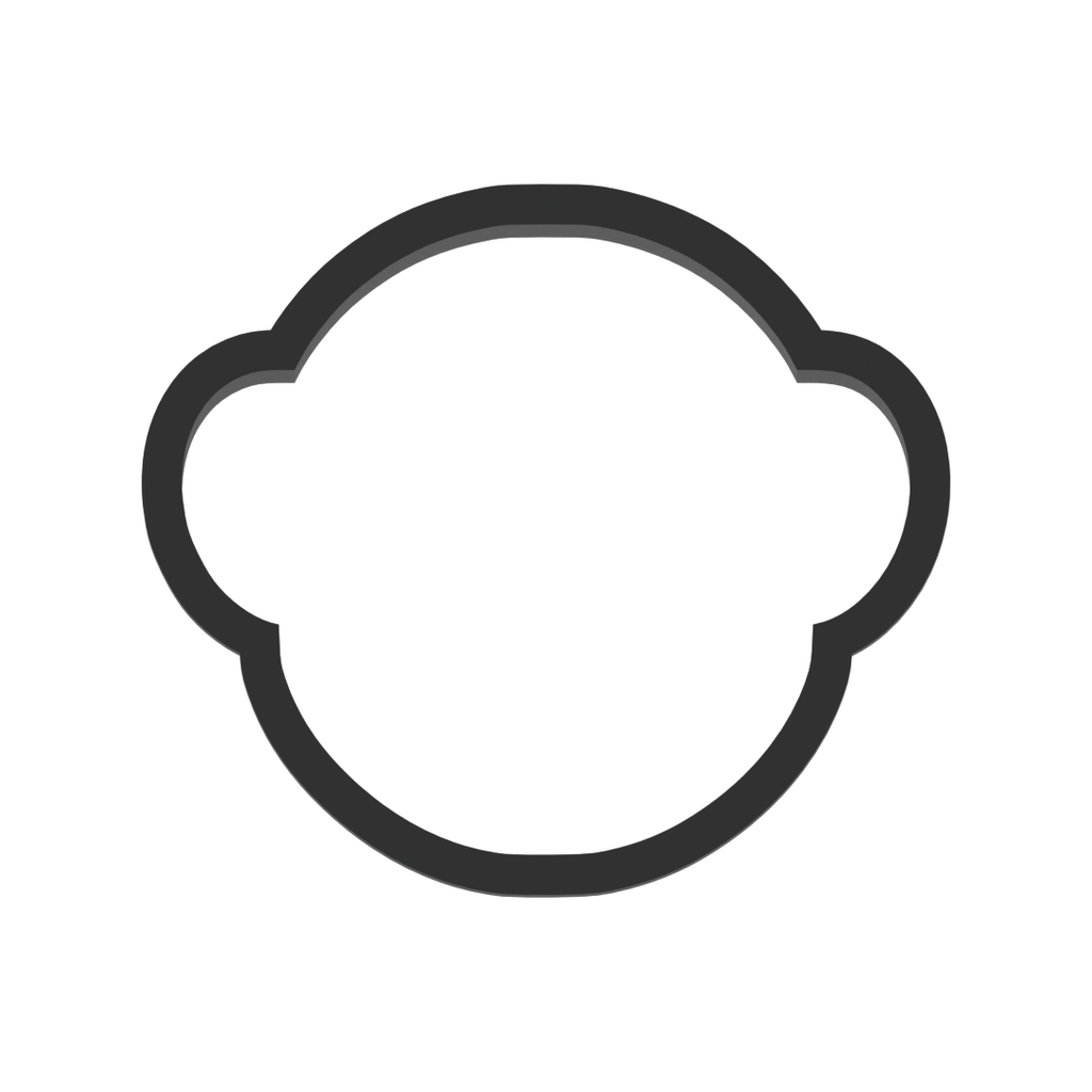 Monkey Head Cookie Cutter with Easy Push Design — photo 3