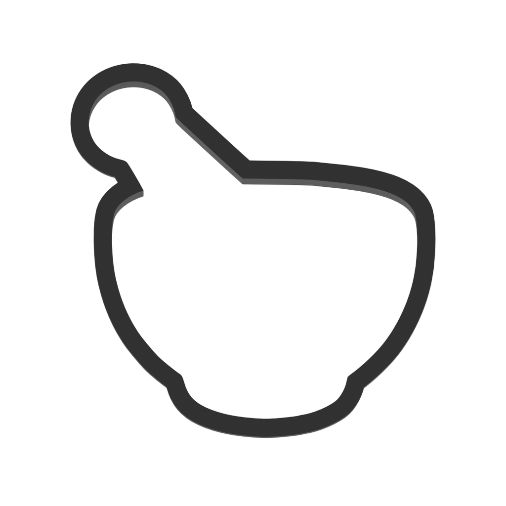 Mortar And Pestle Cookie Cutter with Easy Push Design — photo 3