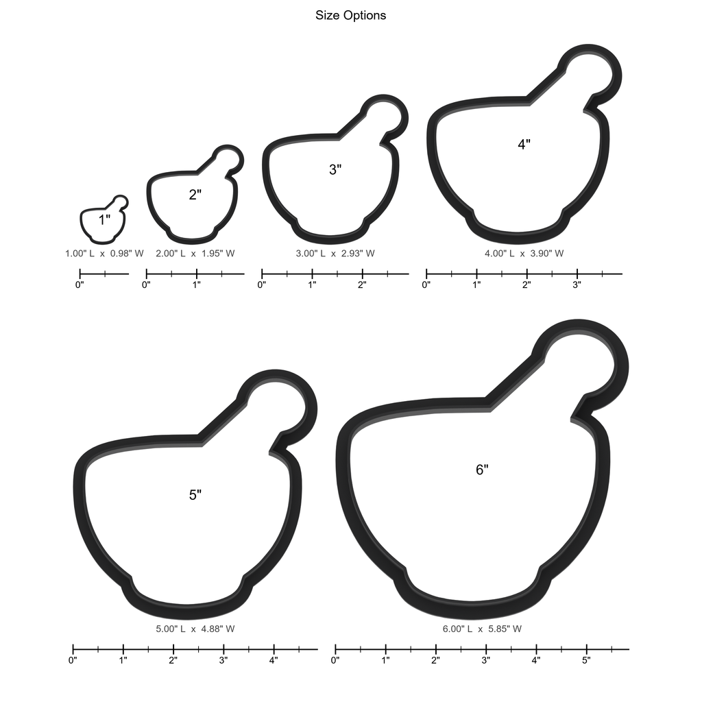 Mortar And Pestle Cookie Cutter with Easy Push Design — photo 5