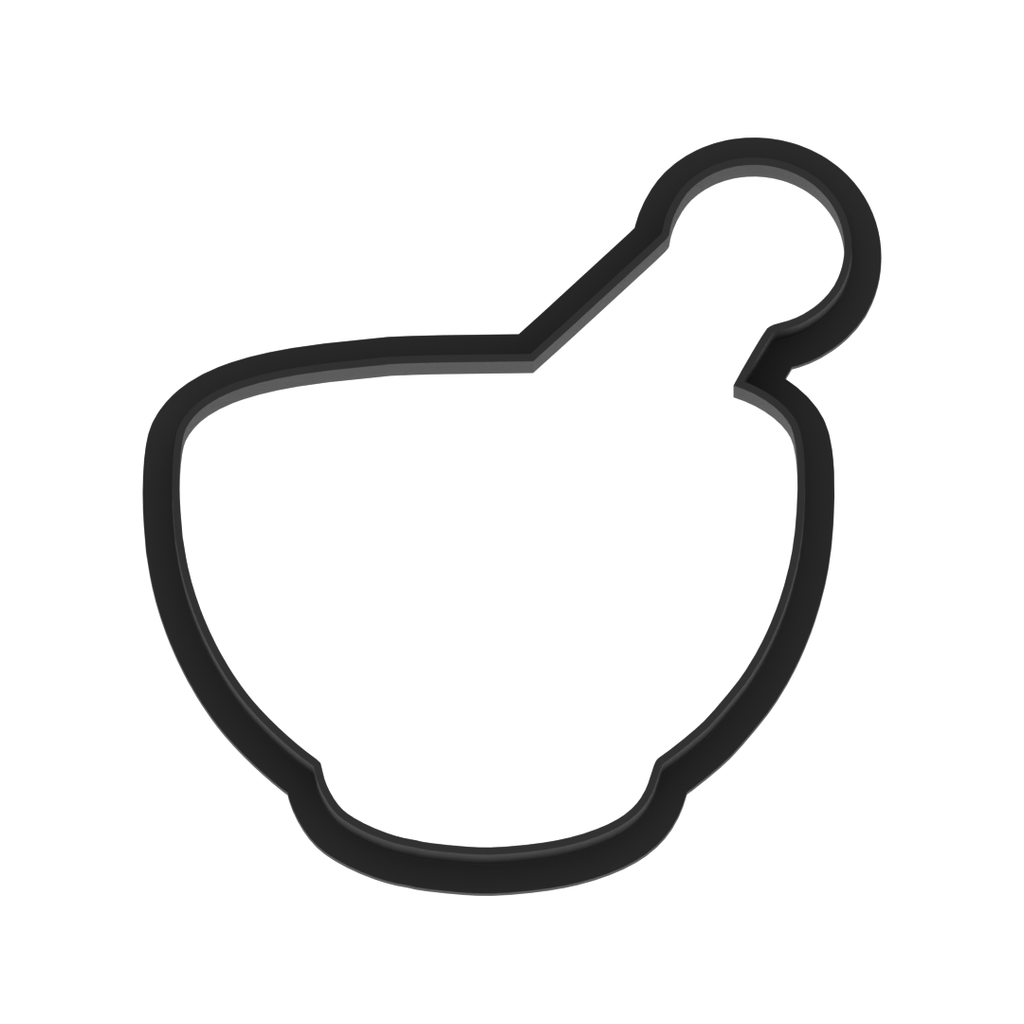 Mortar And Pestle Cookie Cutter with Easy Push Design — photo 6