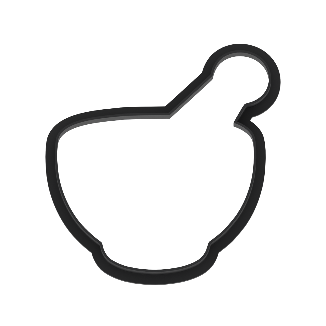 Mortar And Pestle Cookie Cutter with Easy Push Design — photo 6