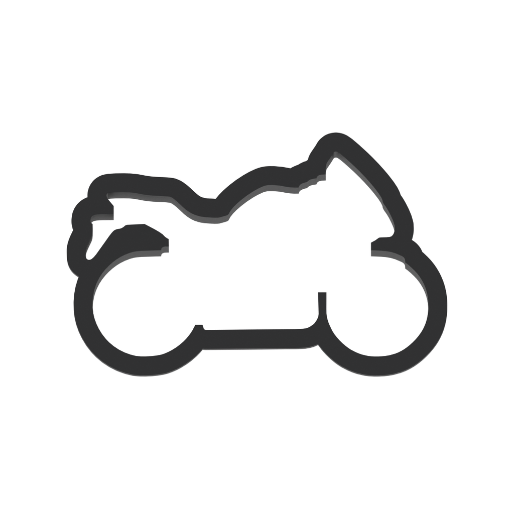 Motorcycle Cookie Cutter with Easy Push Design — photo 3