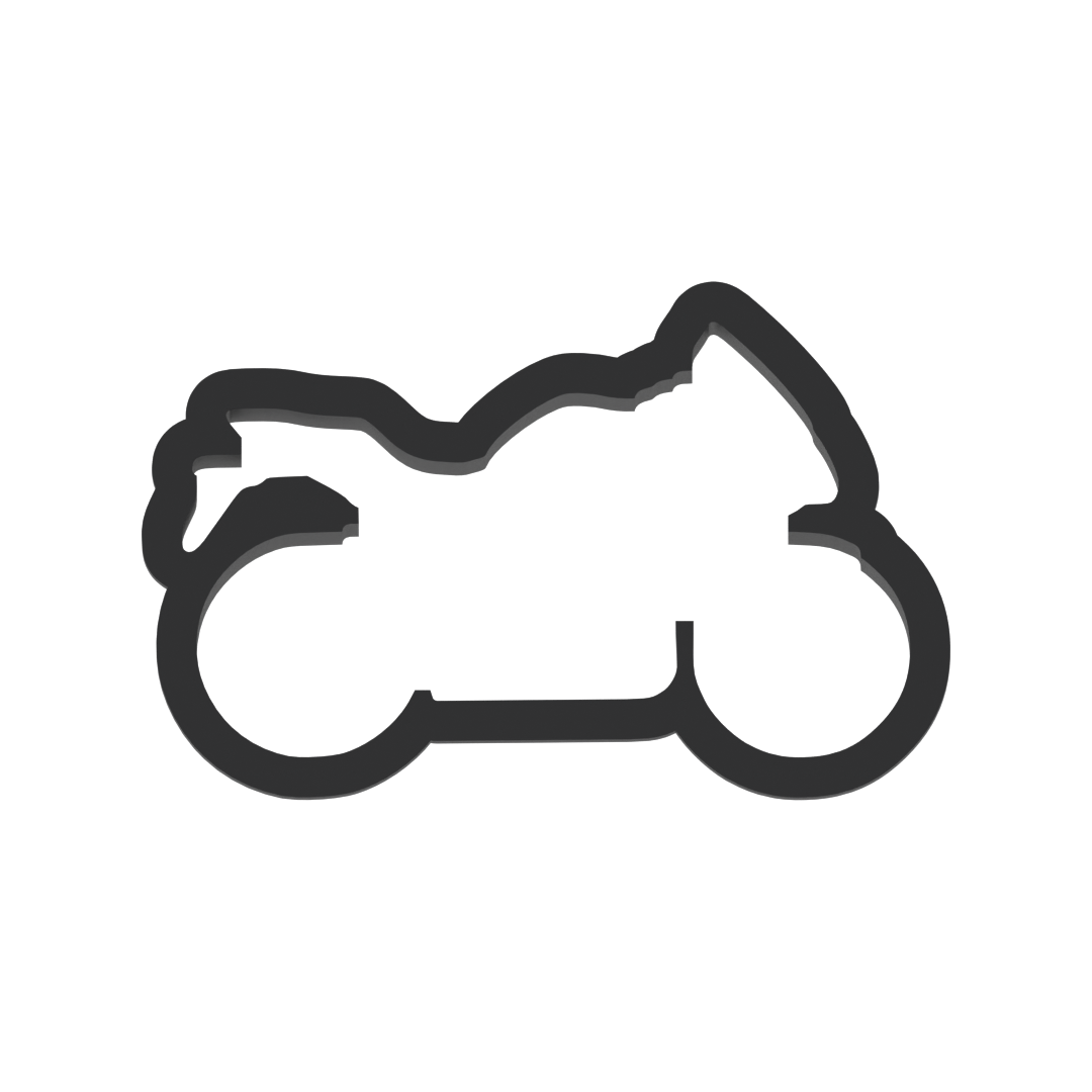Motorcycle Cookie Cutter with Easy Push Design — photo 3