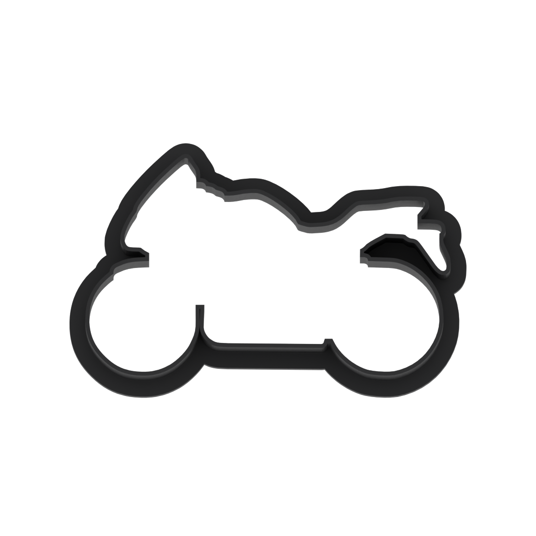Motorcycle Cookie Cutter with Easy Push Design — photo 5