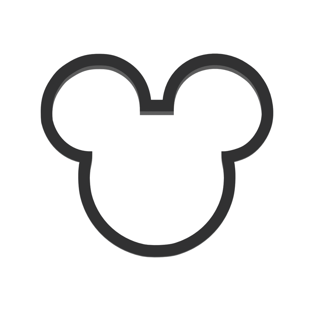 Mouse Head Cookie Cutter with Easy Push Design — photo 3