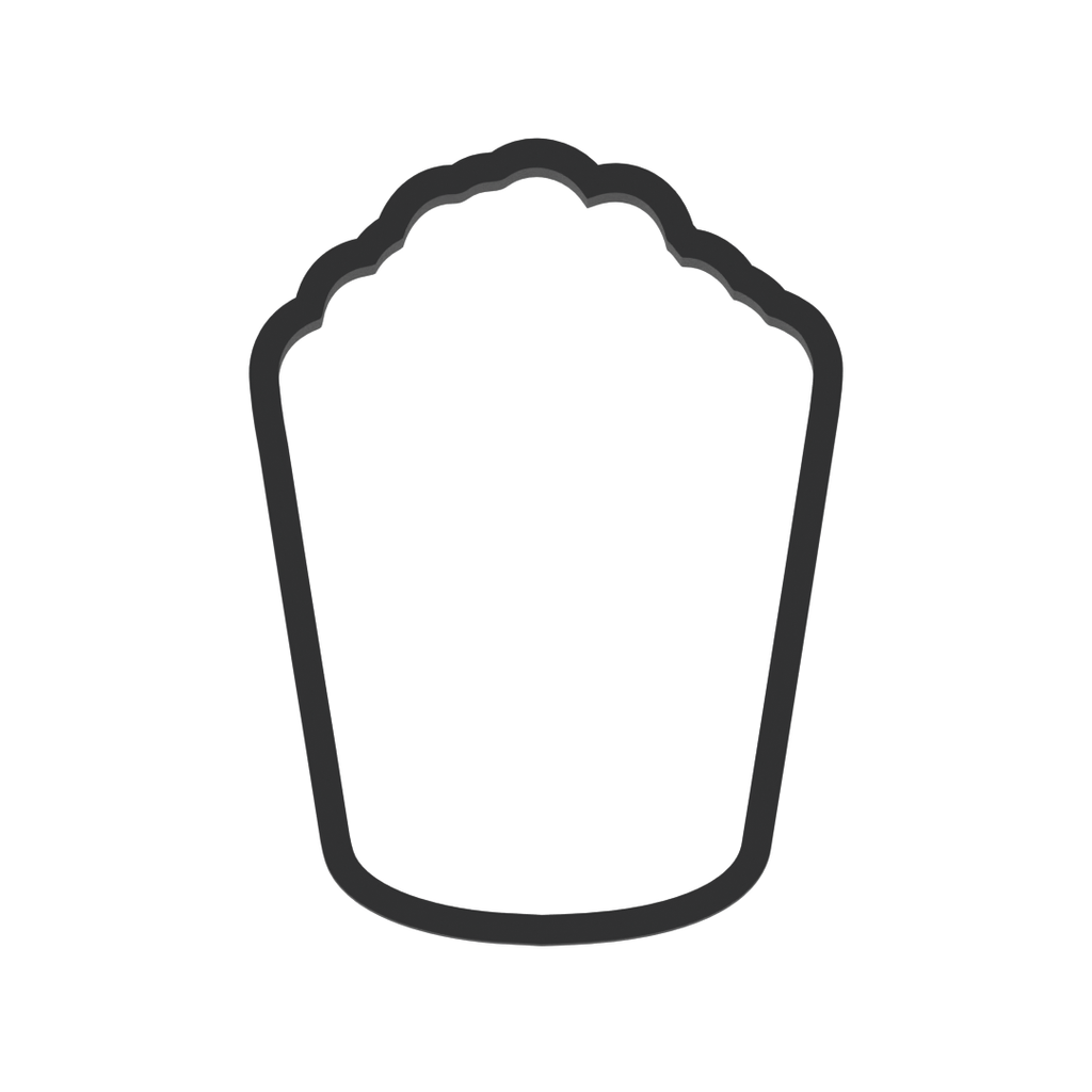 Movie Popcorn Cookie Cutter with Easy Push Design — photo 3