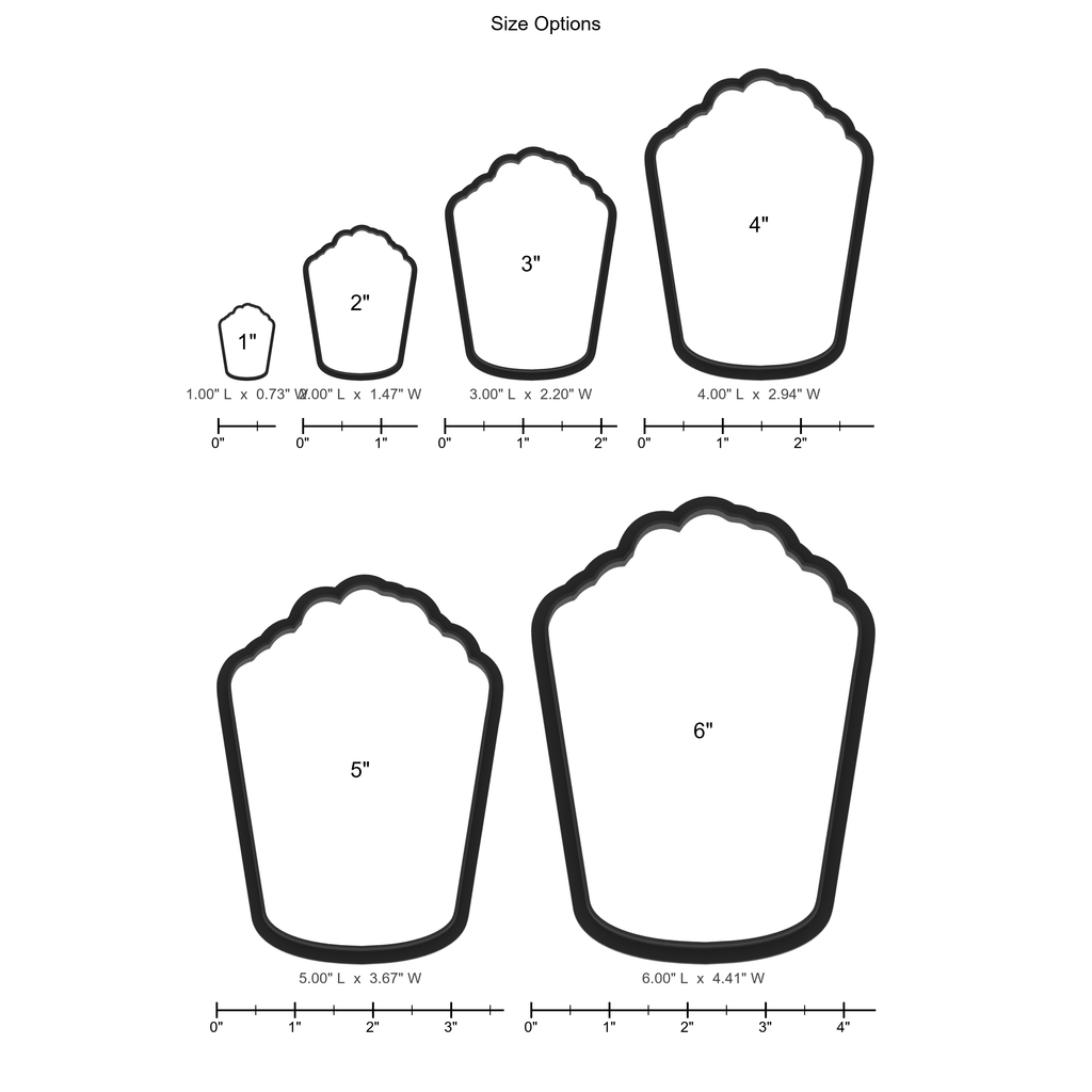 Movie Popcorn Cookie Cutter with Easy Push Design — photo 5