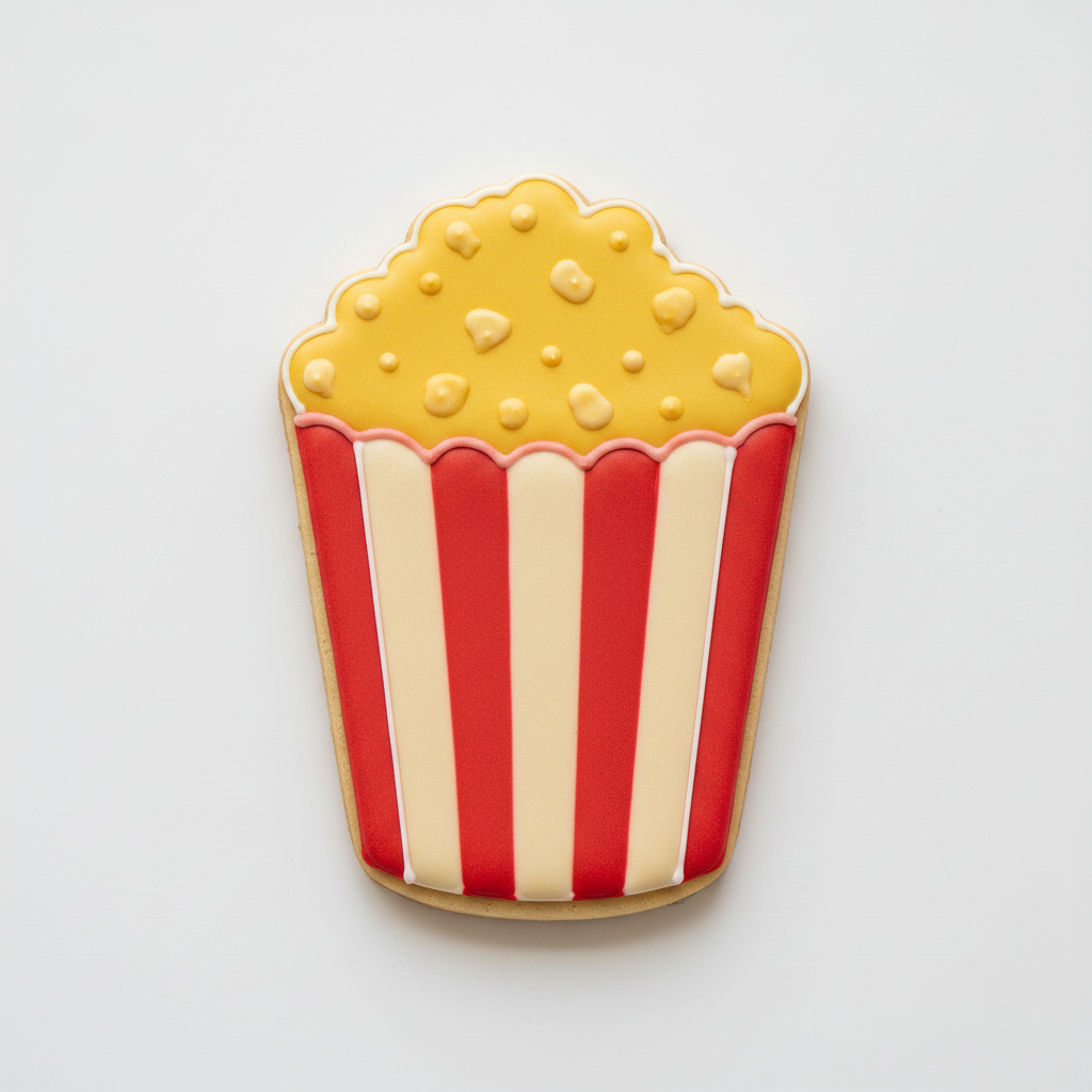 Movie Popcorn Cookie Cutter with Easy Push Design — photo 2