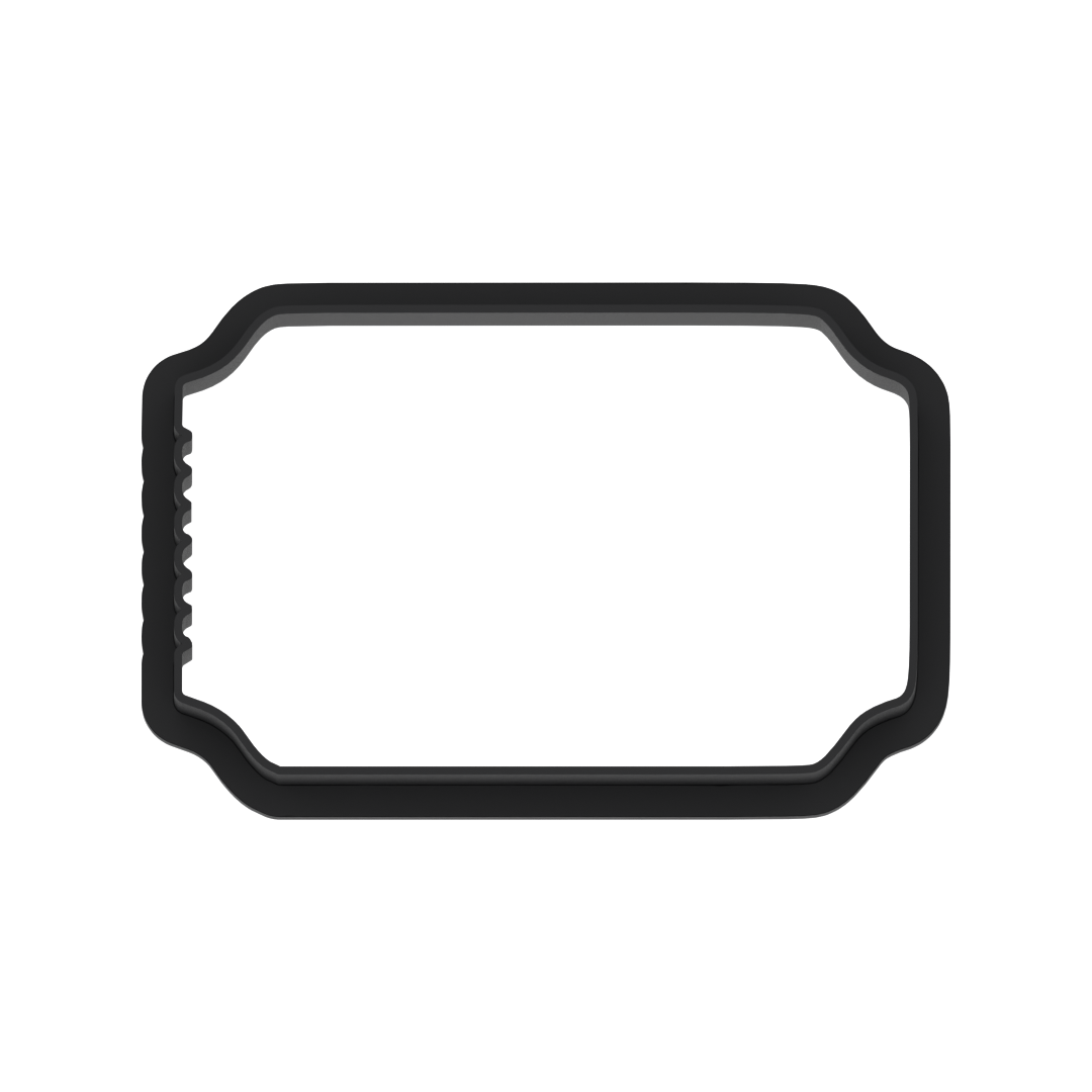 Movie Ticket Cookie Cutter with Easy Push Design — photo 6