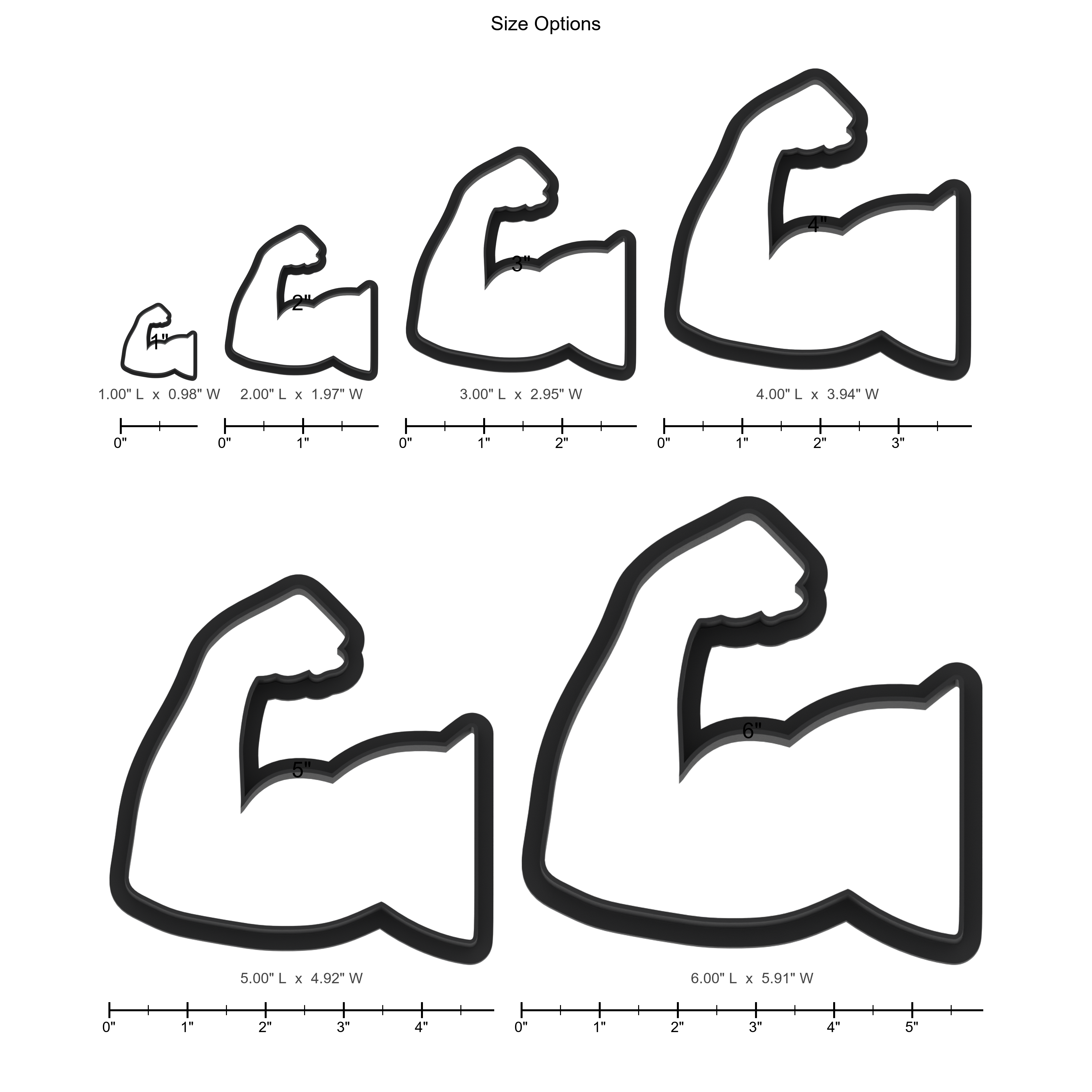 Muscle Arm Cookie Cutter with Easy Push Design — photo 5
