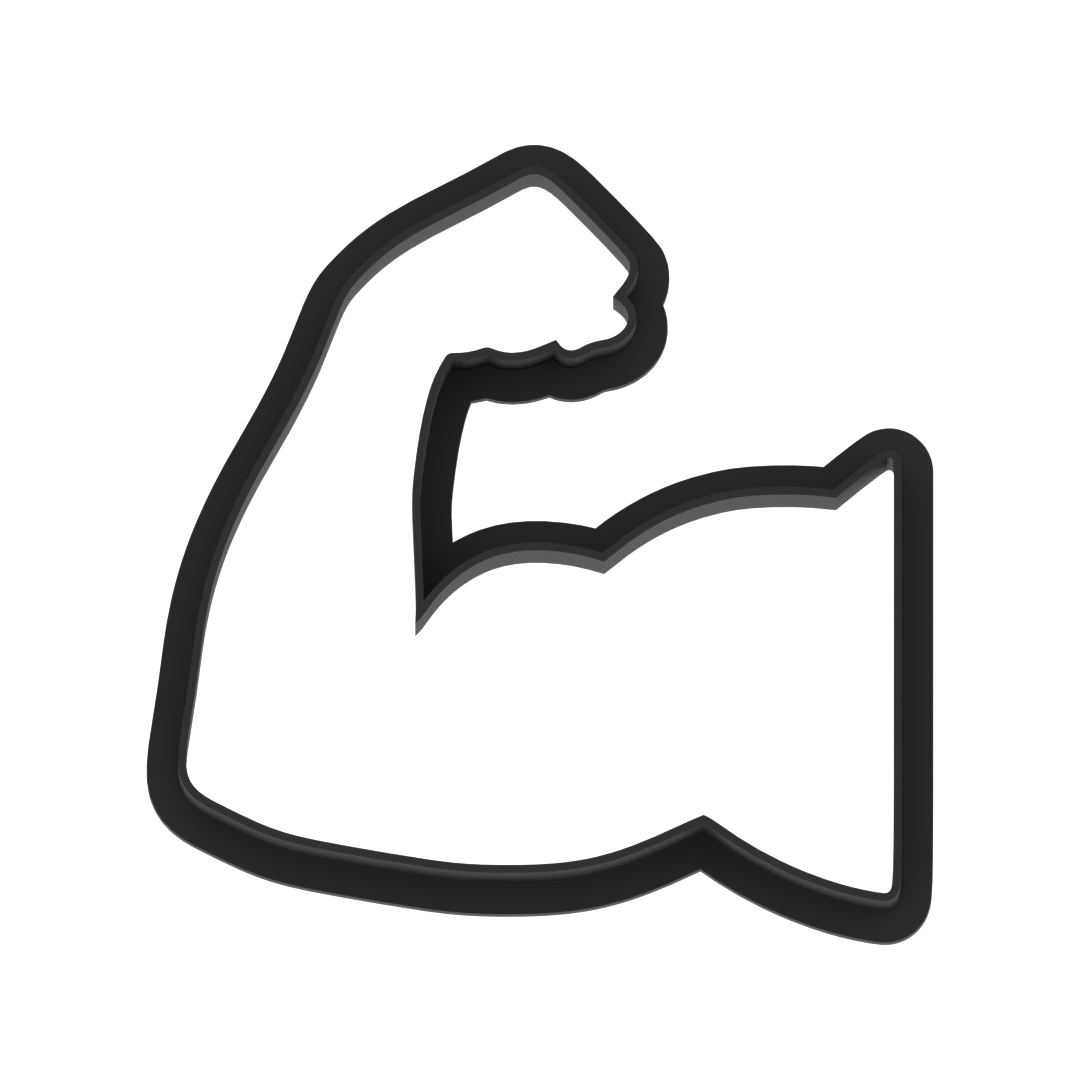 Muscle Arm Cookie Cutter with Easy Push Design — photo 6