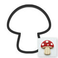 Mushroom Cookie Cutter with Easy Push Design — main photo