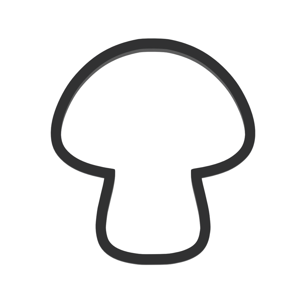 Mushroom Cookie Cutter with Easy Push Design — photo 3