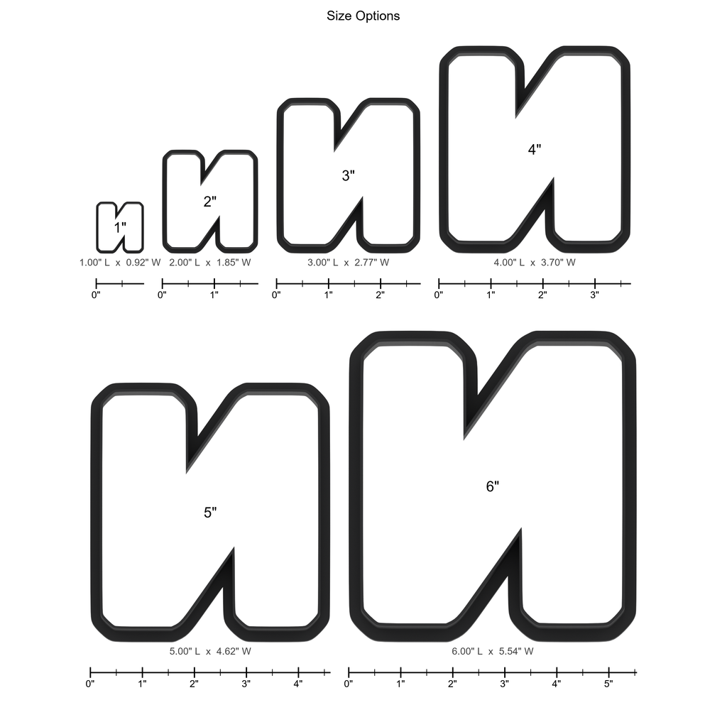 N Capital Block Letter Cookie Cutter with Easy Push Design — photo 5