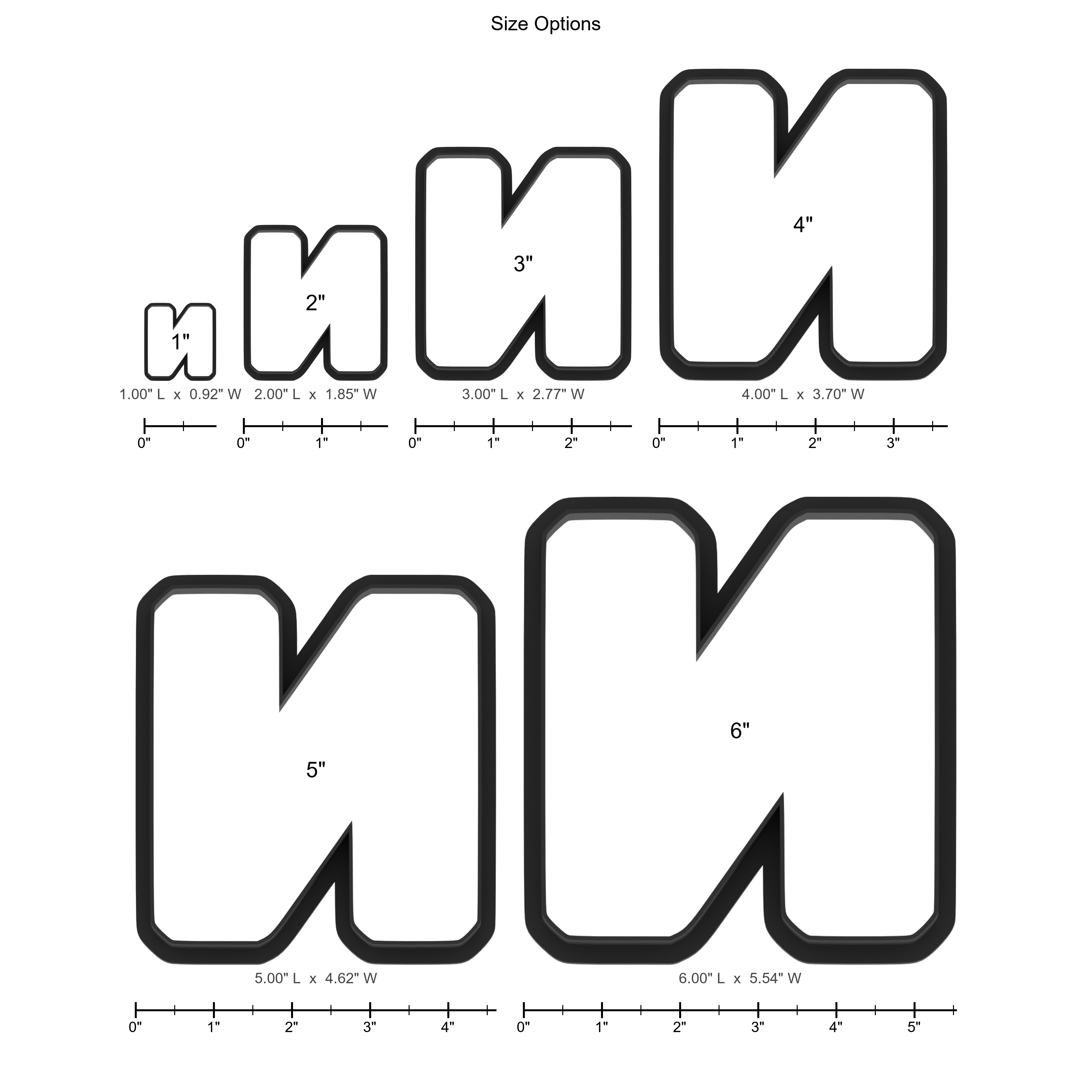 N Capital Block Letter Cookie Cutter with Easy Push Design — photo 5