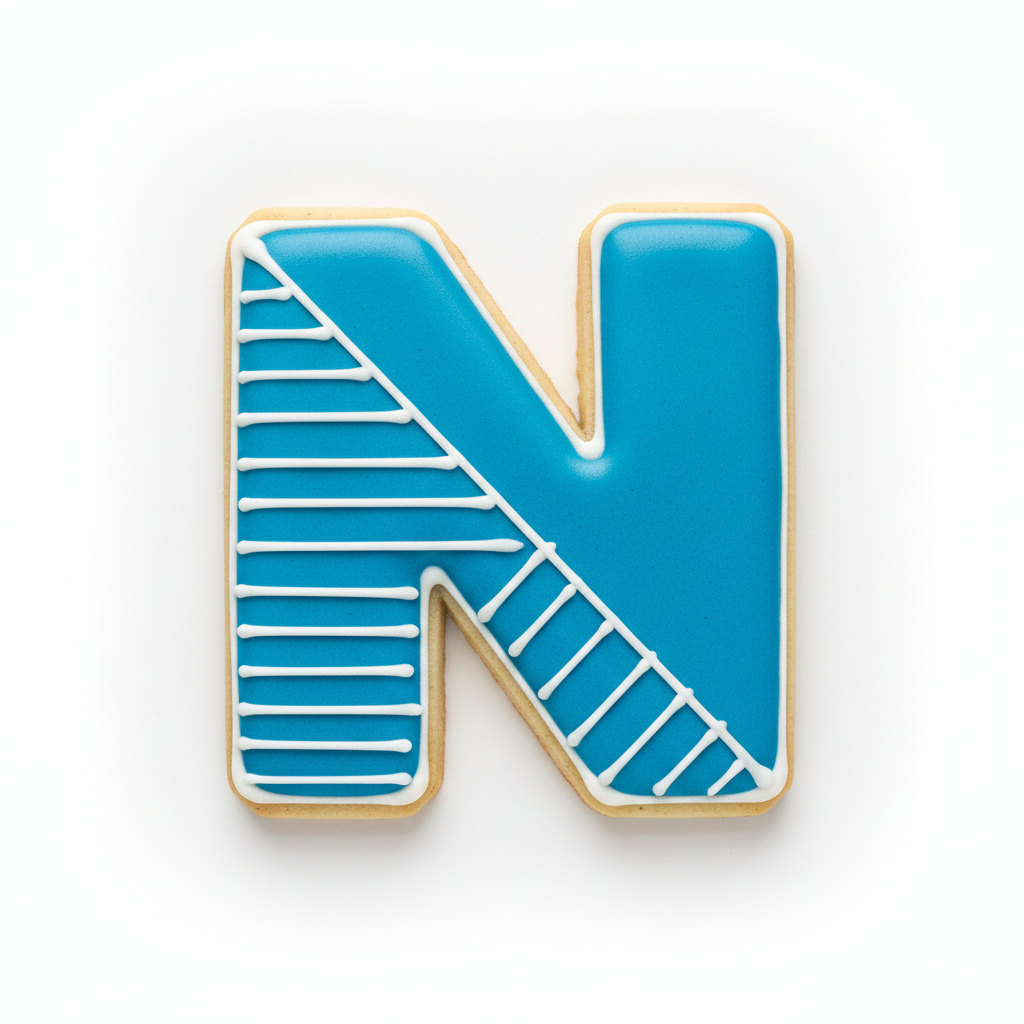 N Capital Block Letter Cookie Cutter with Easy Push Design — photo 2