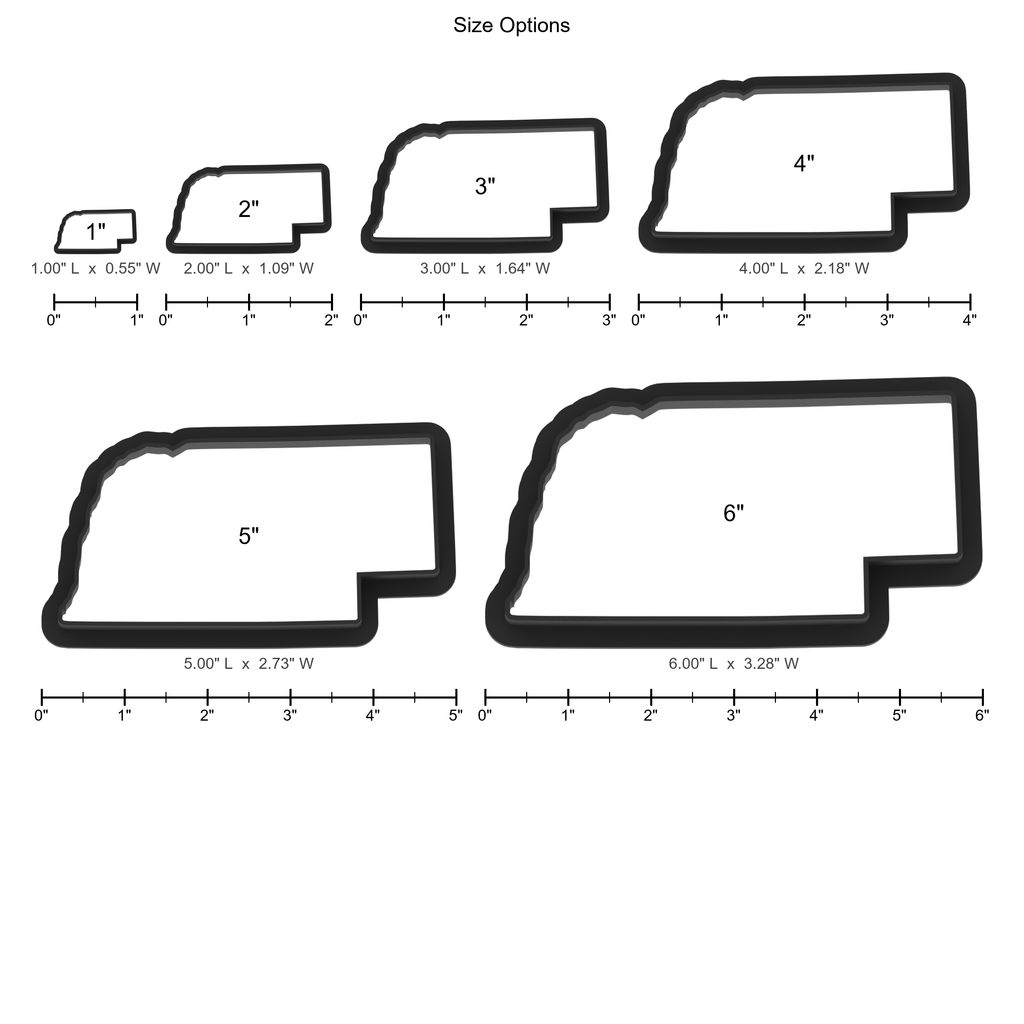 Nebraska State Cookie Cutter with Easy Push Design — photo 5