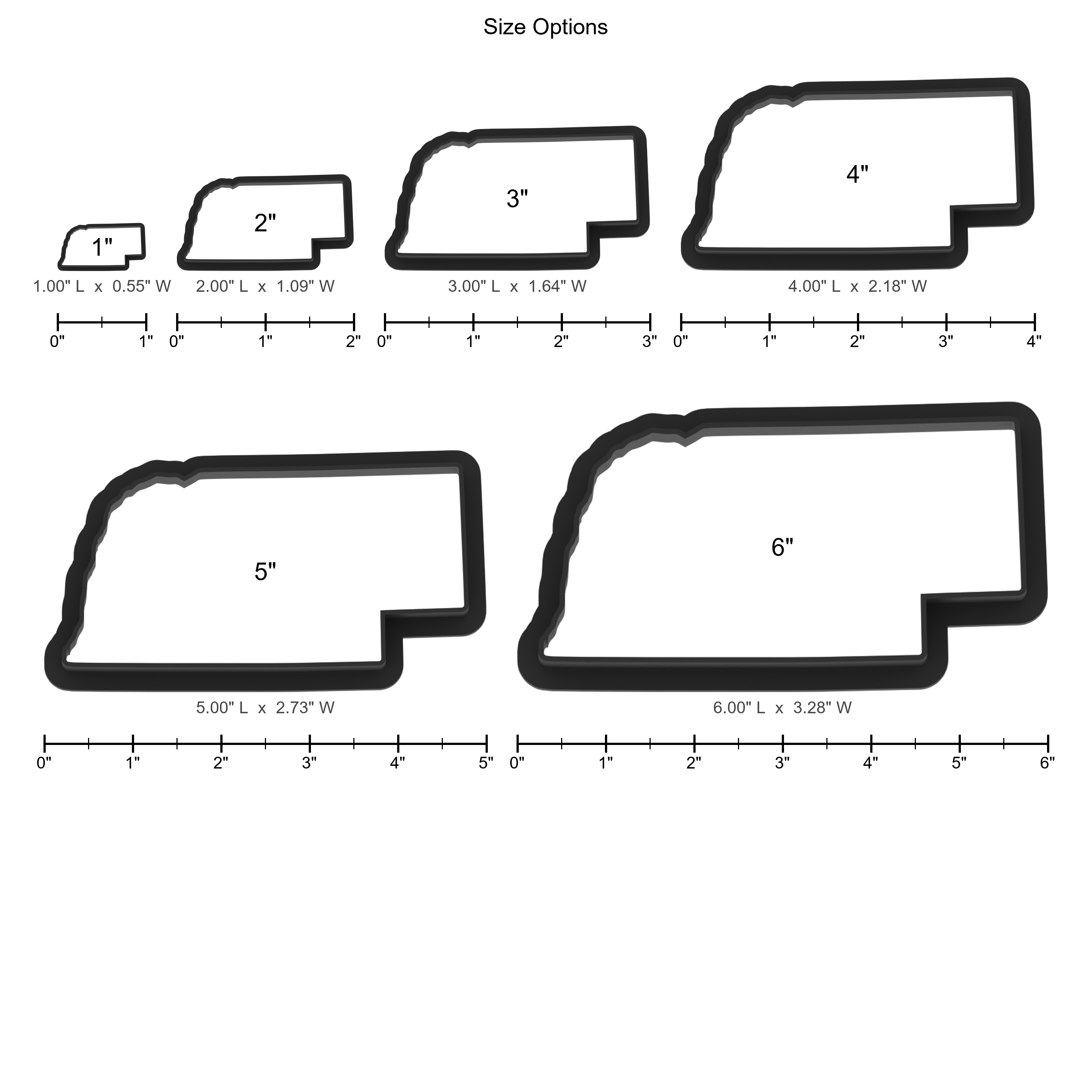 Nebraska State Cookie Cutter with Easy Push Design — photo 5