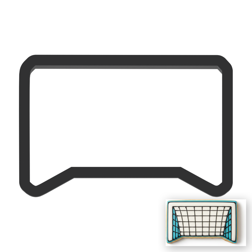Net Goal Cookie Cutter with Easy Push Design — main photo