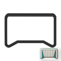 Net Goal Cookie Cutter with Easy Push Design — main photo