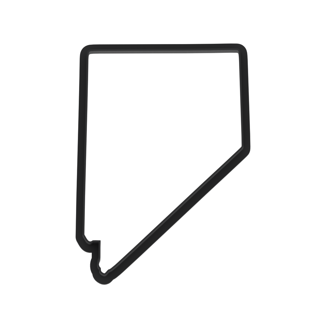 Nevada State Cookie Cutter with Easy Push Design — photo 5