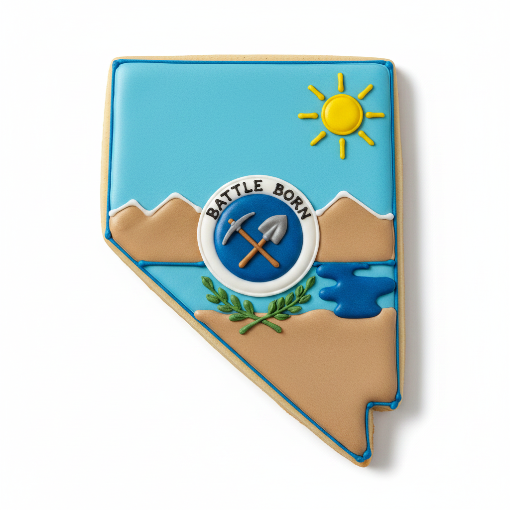 Nevada State Cookie Cutter with Easy Push Design — photo 2