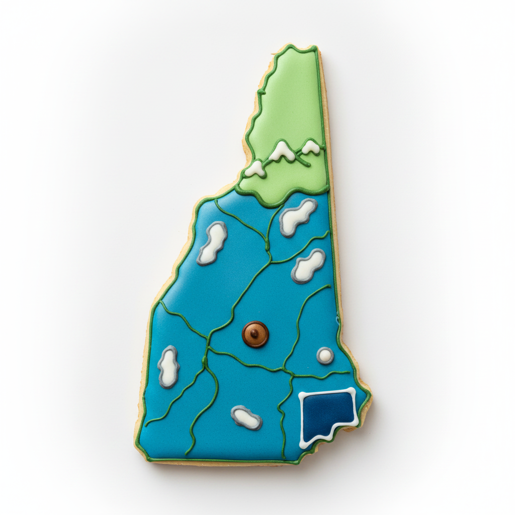 New Hampshire State Cookie Cutter with Easy Push Design — photo 2