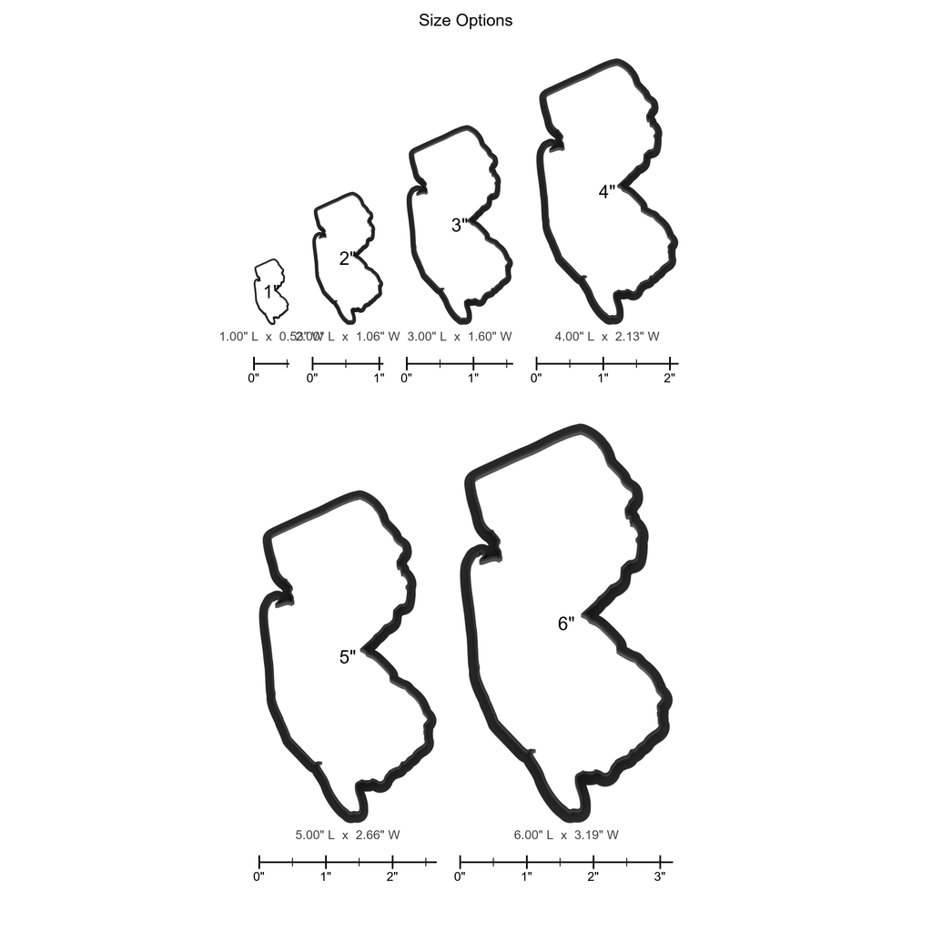 New Jersey State Cookie Cutter with Easy Push Design — photo 5