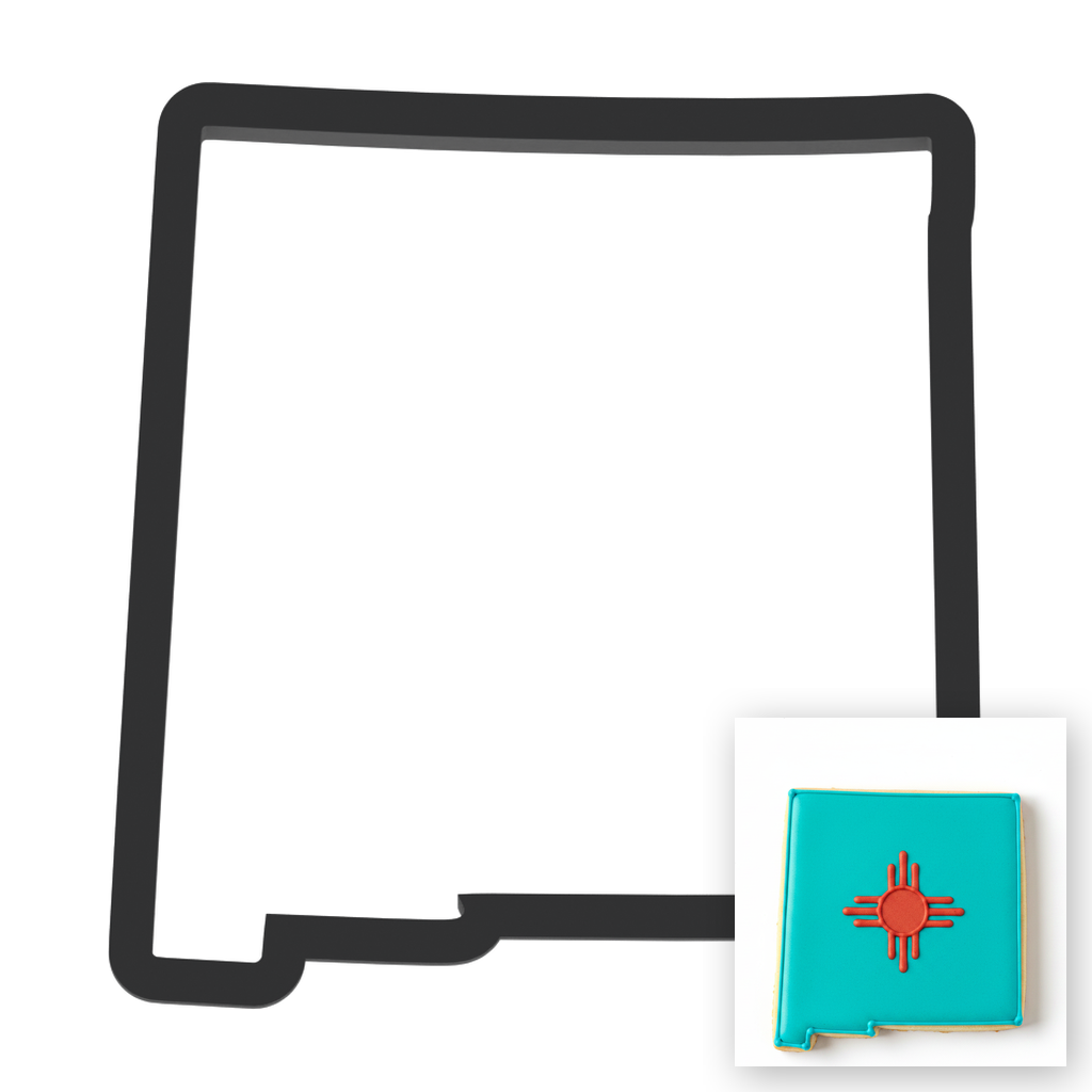 New Mexico State Cookie Cutter with Easy Push Design — main photo