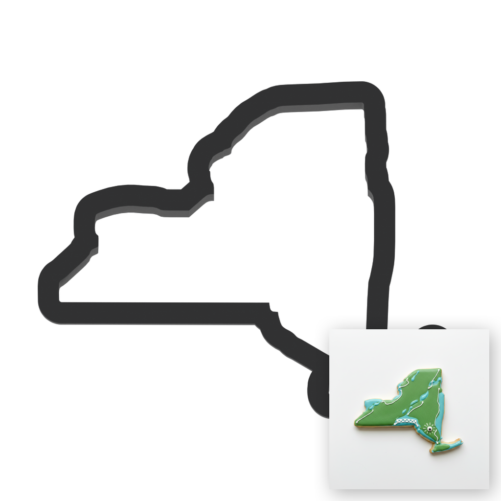 New York State Cookie Cutter with Easy Push Design — main photo