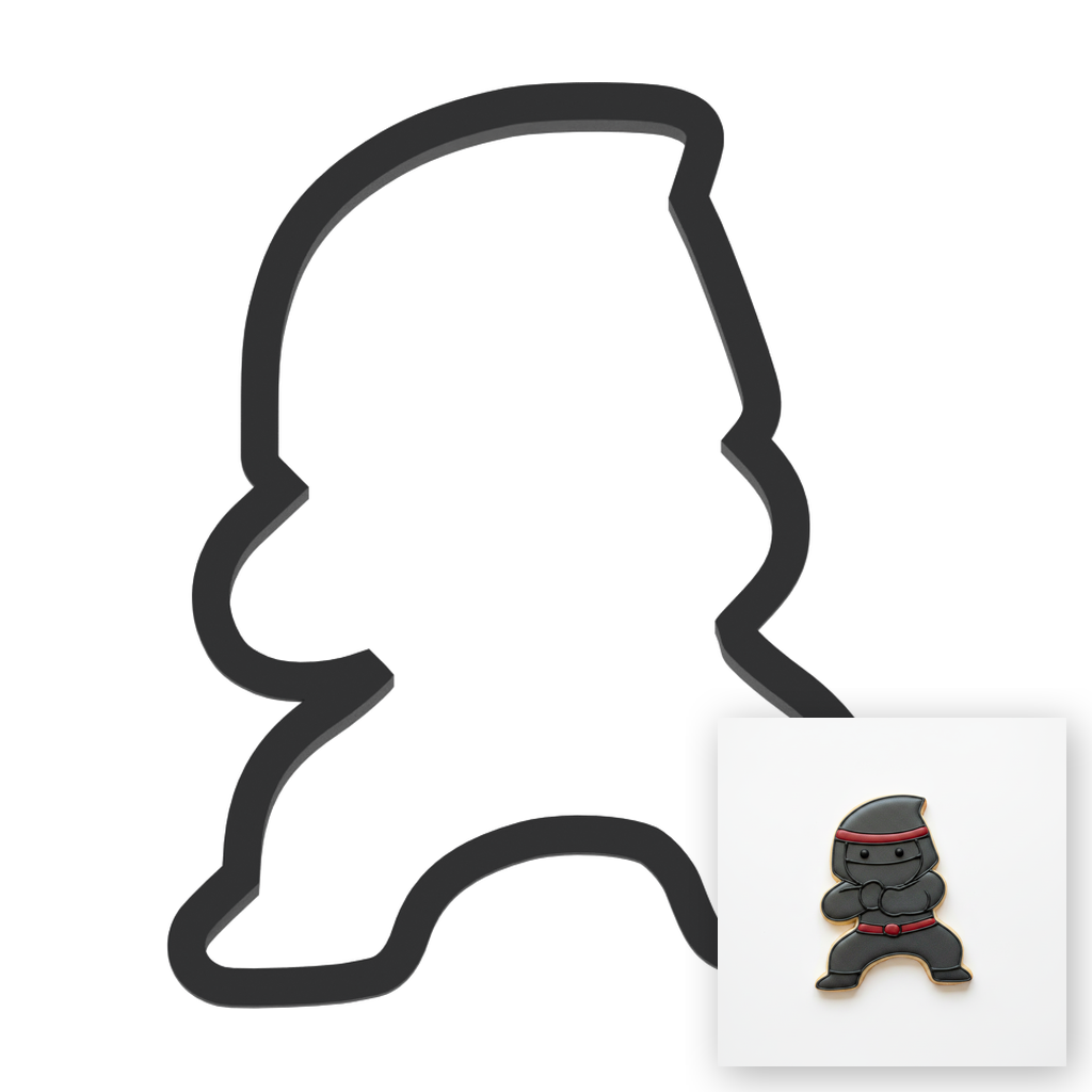Ninja Cookie Cutter with Easy Push Design — main photo