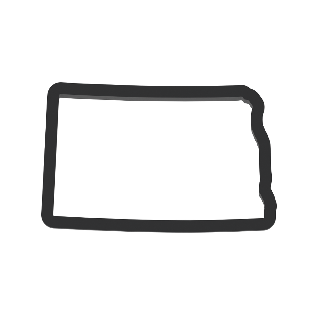 North Dakota State Cookie Cutter with Easy Push Design — photo 3