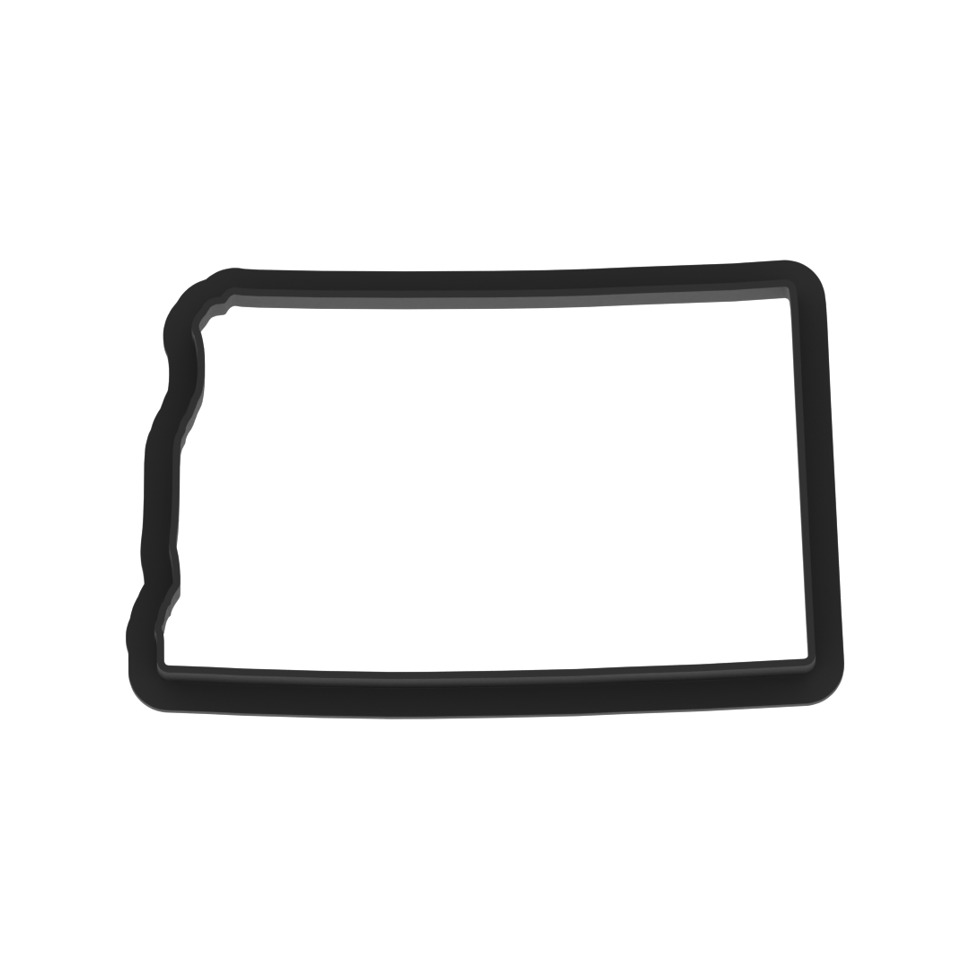 North Dakota State Cookie Cutter with Easy Push Design — photo 5