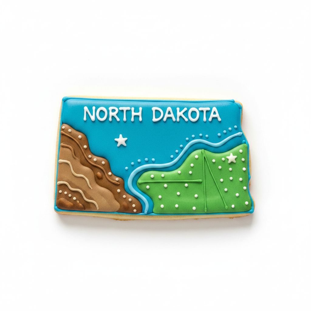 North Dakota State Cookie Cutter with Easy Push Design — photo 2