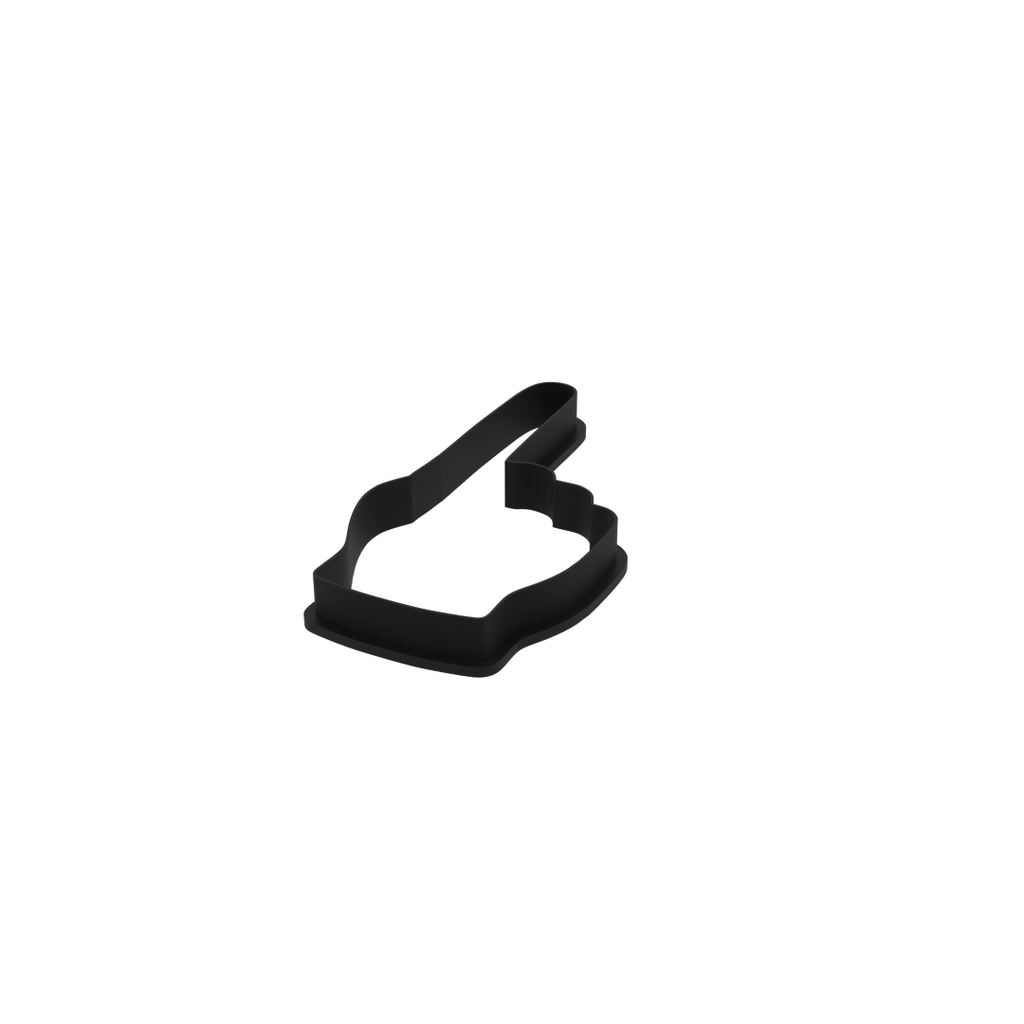 1_finger_fan_hand Cookie Cutter with Easy Push Design — photo 4